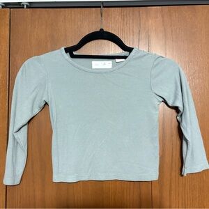 Zara Kids Long Sleeve Gray Shirt Size 5